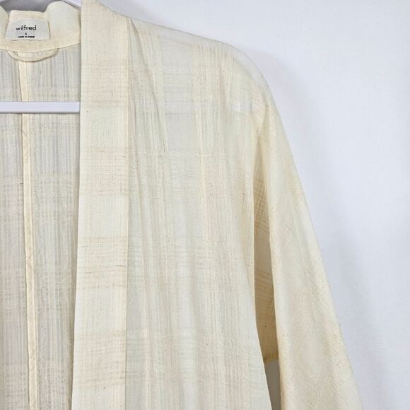 Aritzia Wilfred Kimono Style Jacket in Beige Size Small - Picture 4 of 9